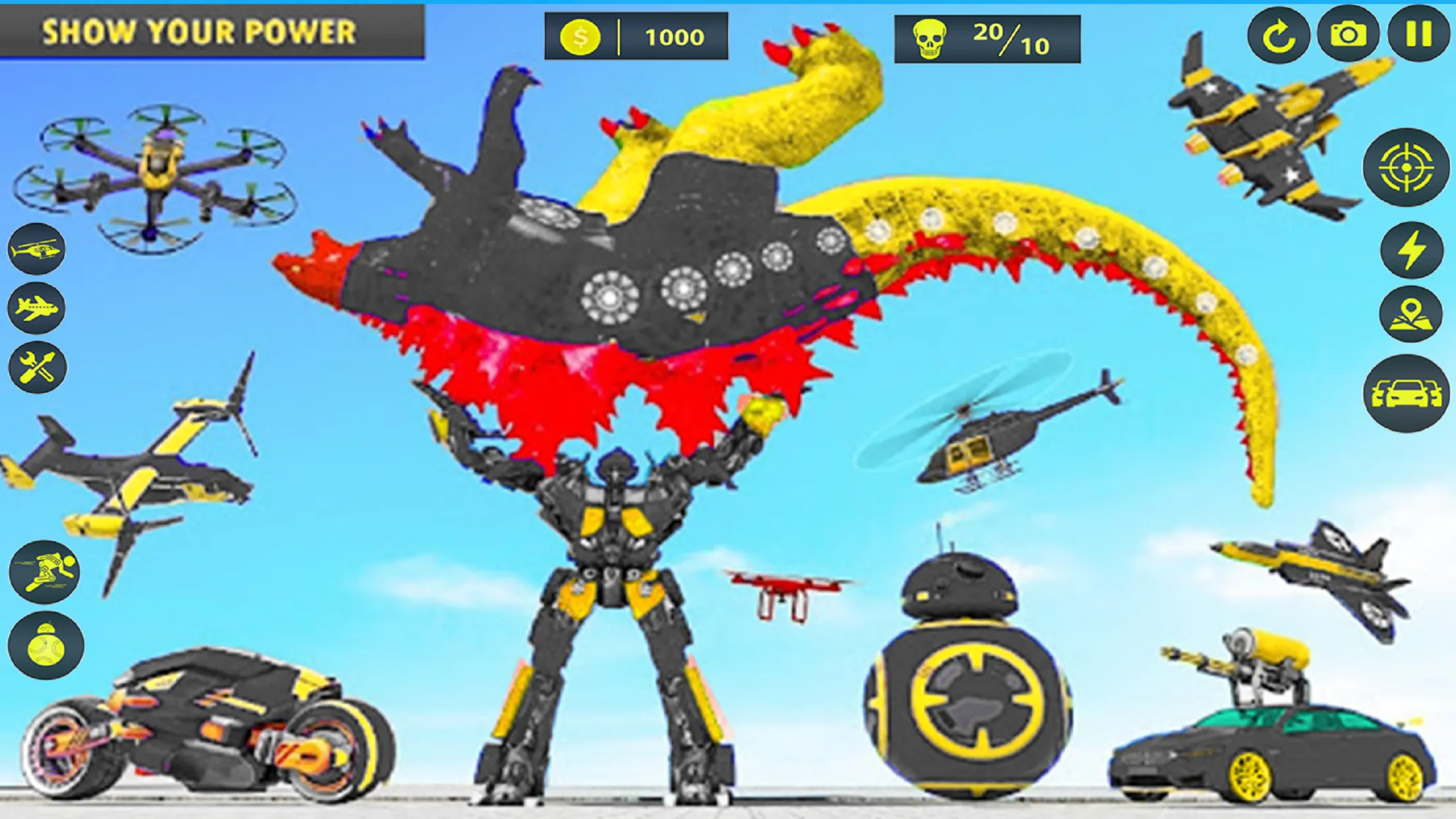 Dino Robot Car Transform Games | Indus Appstore | Screenshot