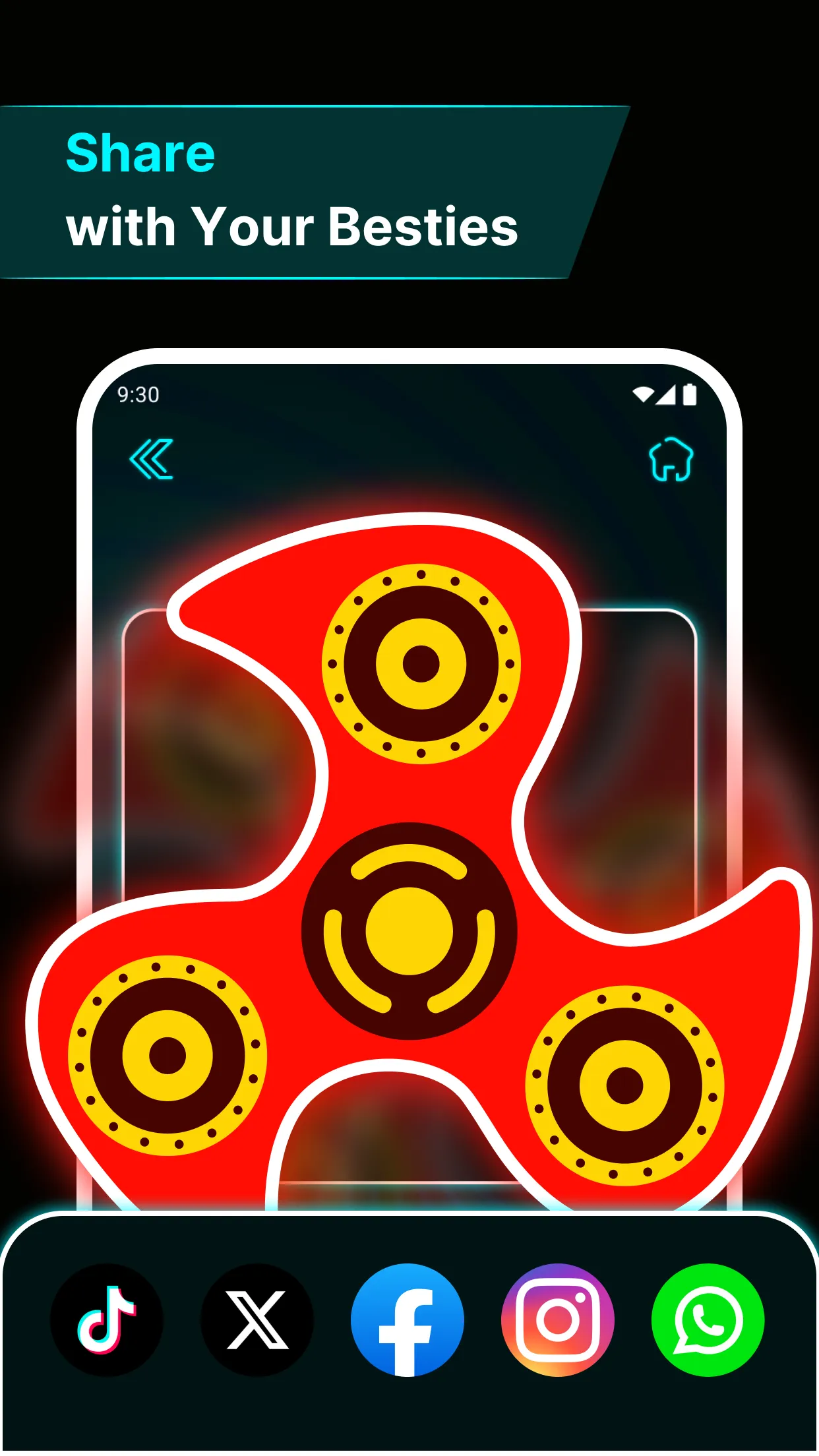 Finger Spinner: Glow Art Draw | Indus Appstore | Screenshot