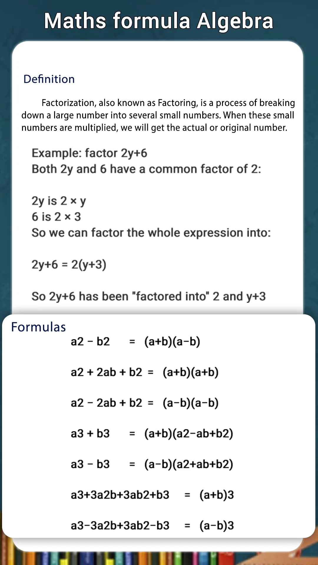 All Math Formulas app - AI | Indus Appstore | Screenshot