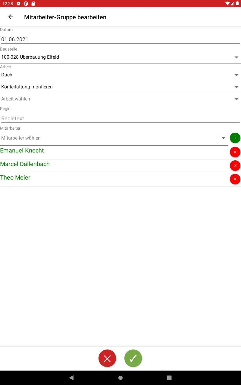 WinBau Rapporte | Indus Appstore | Screenshot