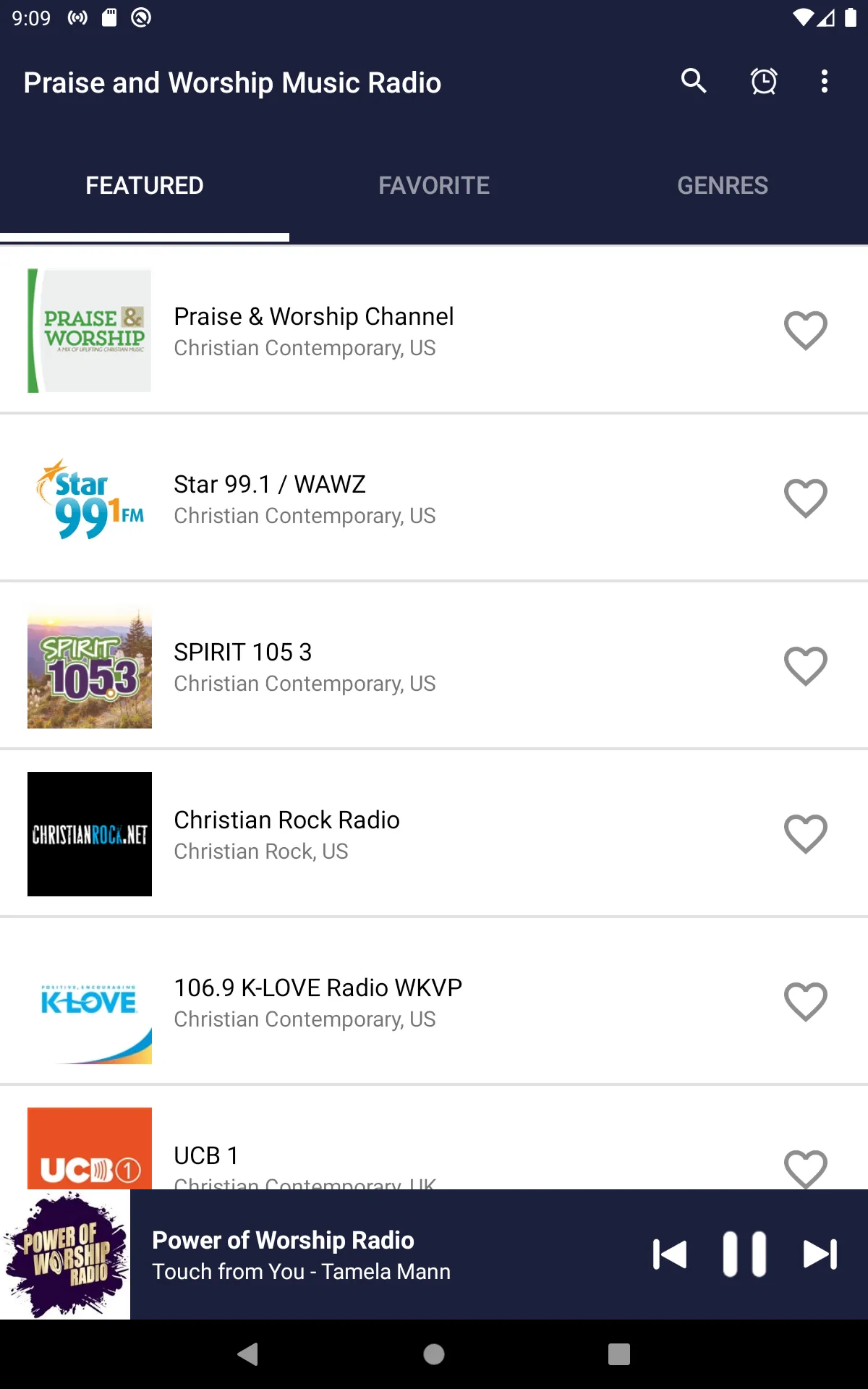 Praise and Worship Music Radio | Indus Appstore | Screenshot