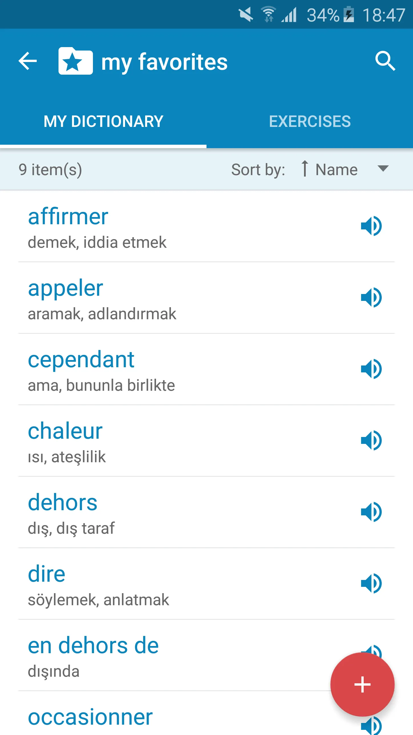 French-Turkish Dictionary | Indus Appstore | Screenshot