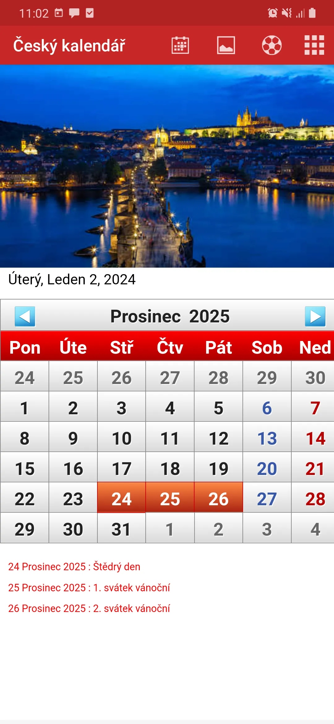 Czech Calendar 2024 | Indus Appstore | Screenshot