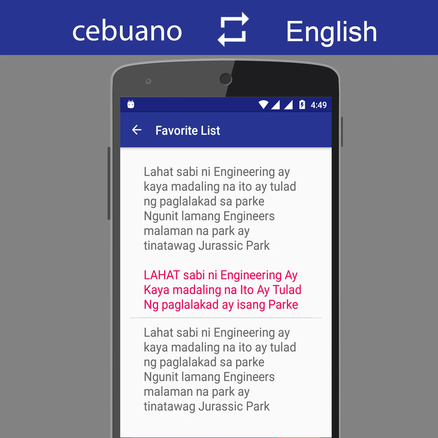 Cebuano English Translator | Indus Appstore | Screenshot