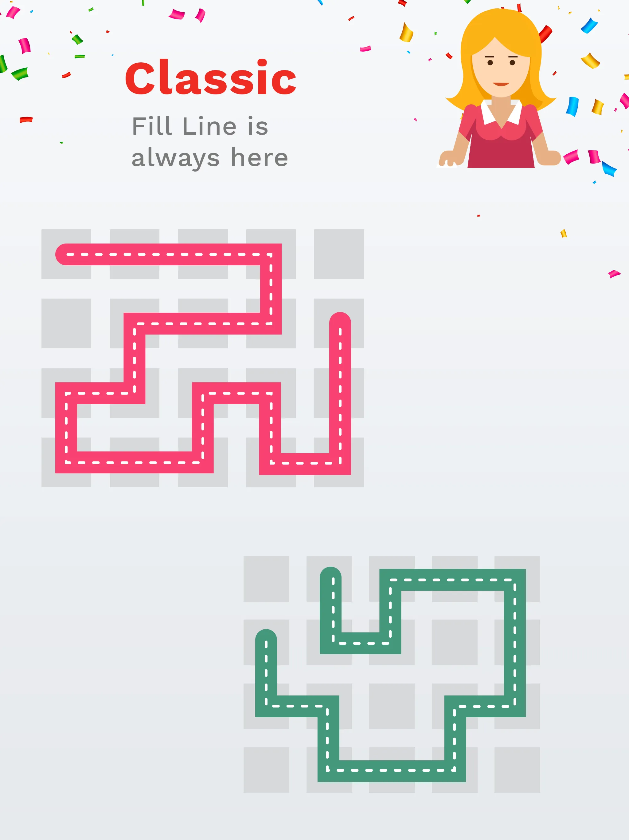 Fill One Line Puzzle game | Indus Appstore | Screenshot