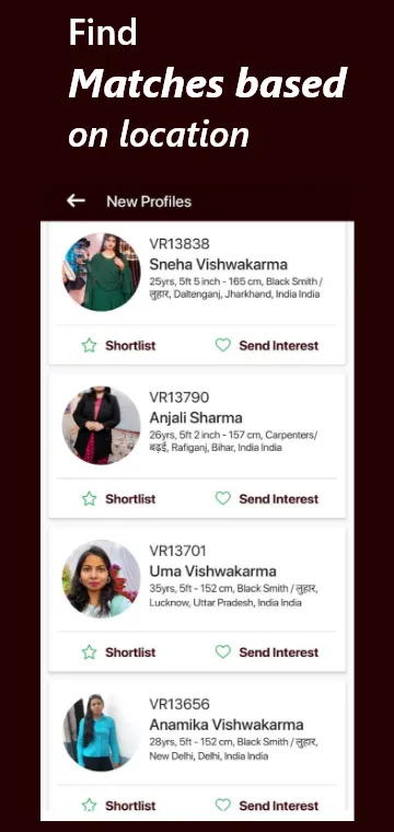 Vishwakarma Rishtey Matrimony | Indus Appstore | Screenshot