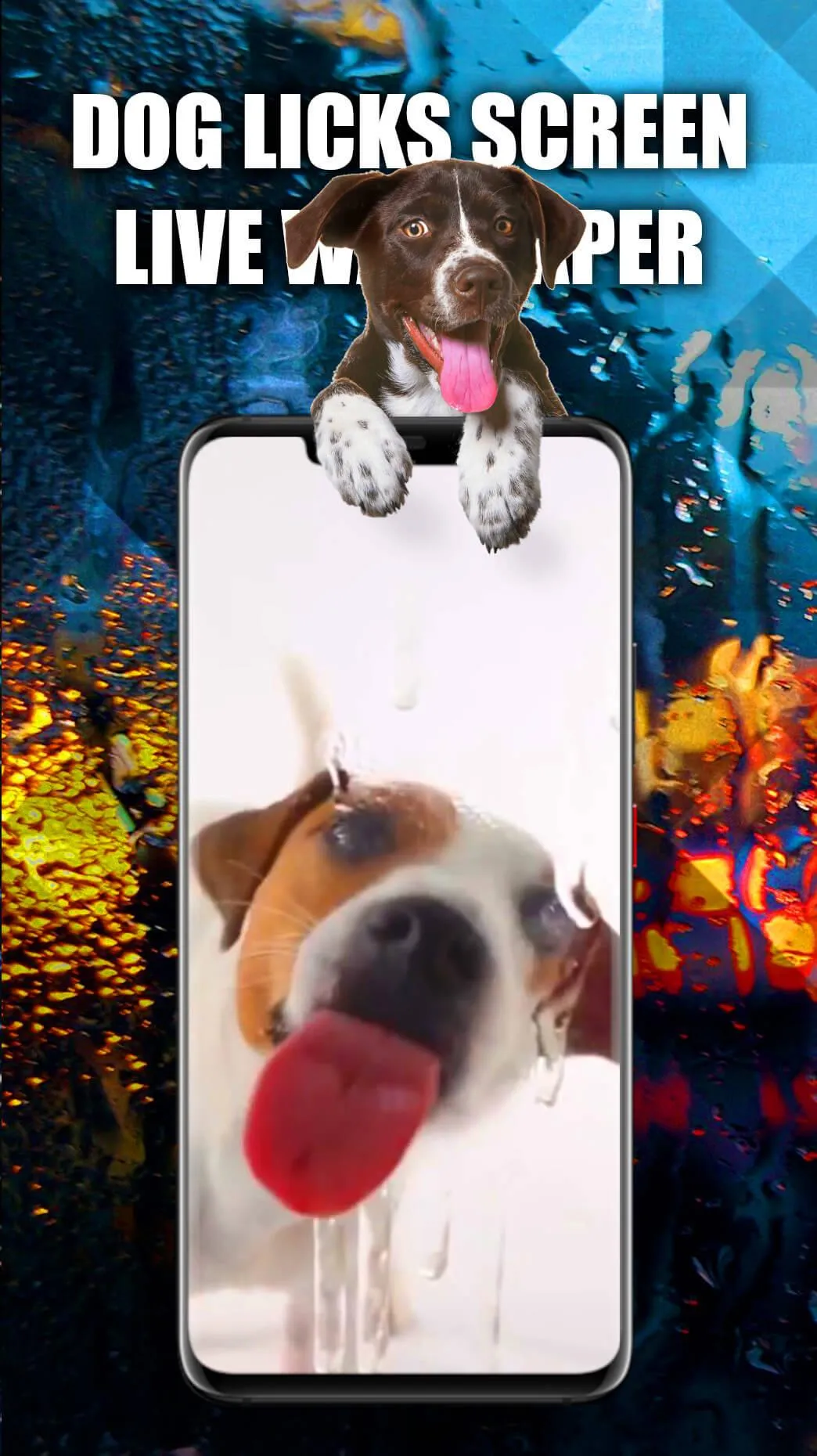 Dog Licks Screen Wallpapers 3D | Indus Appstore | Screenshot