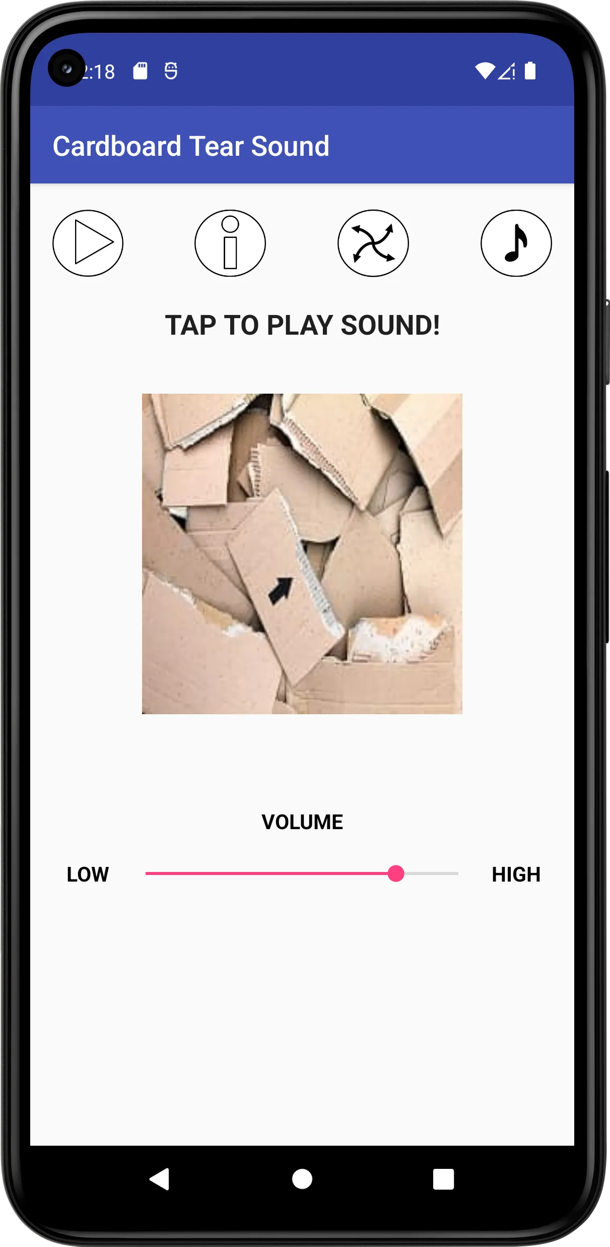 Cardboard Tear Sound | Indus Appstore | Screenshot