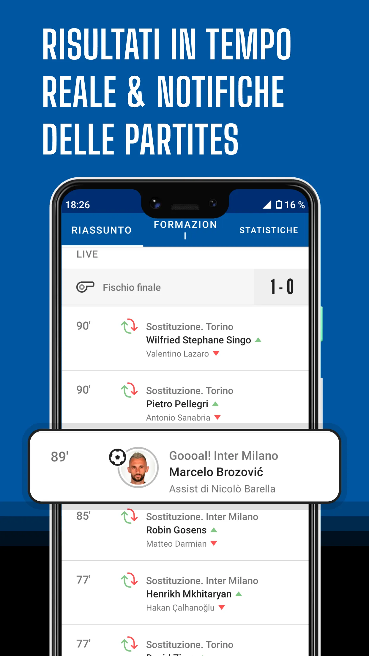 Nerazzurri Live: Football App | Indus Appstore | Screenshot