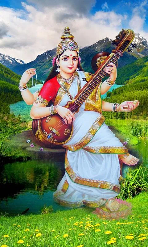 Goddess Saraswati Wallpaper | Indus Appstore | Screenshot