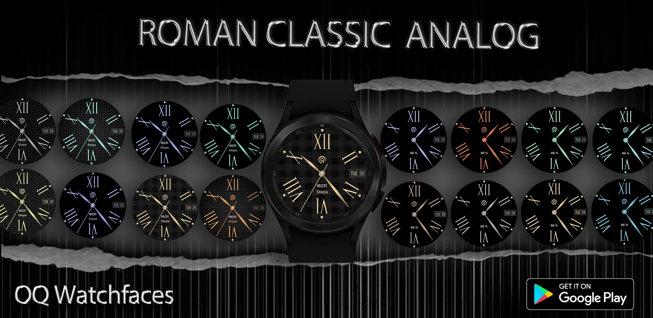 Roman Classic Wear OS 4 | Indus Appstore | Screenshot