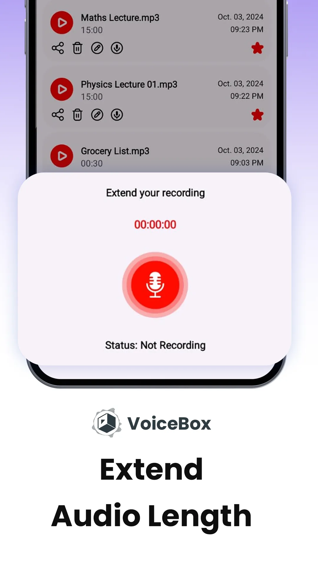 VoiceBox - Record In HD Audio | Indus Appstore | Screenshot