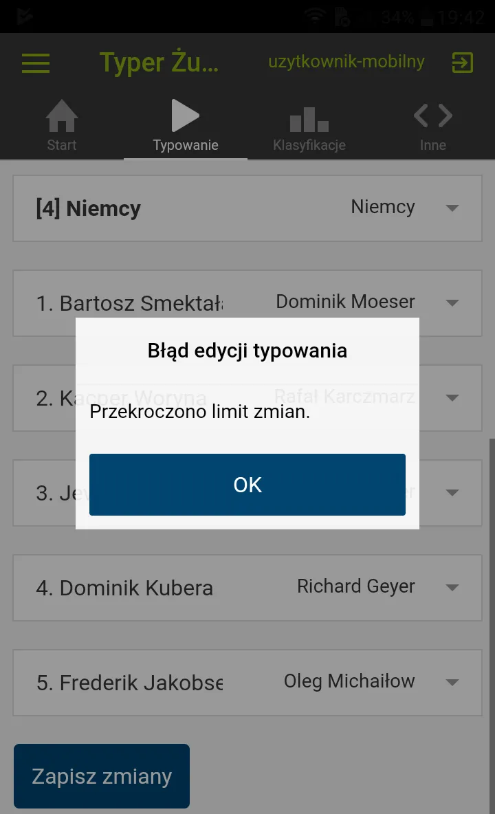 Typer Żużlowy PoKredzie.pl | Indus Appstore | Screenshot