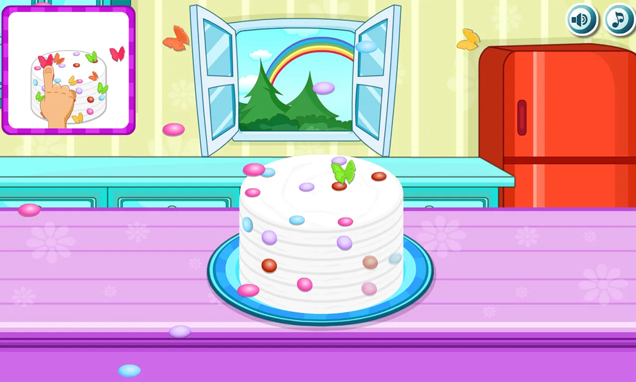 Cooking Rainbow Birthday Cake | Indus Appstore | Screenshot