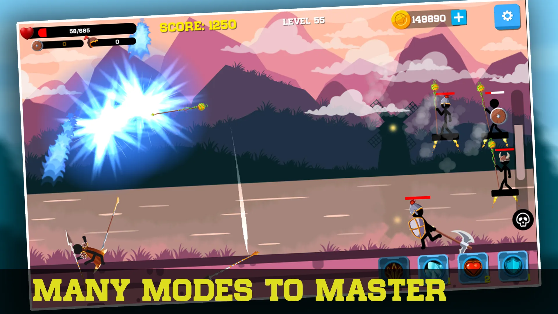 Stickman Archer: Spear Warrior | Indus Appstore | Screenshot