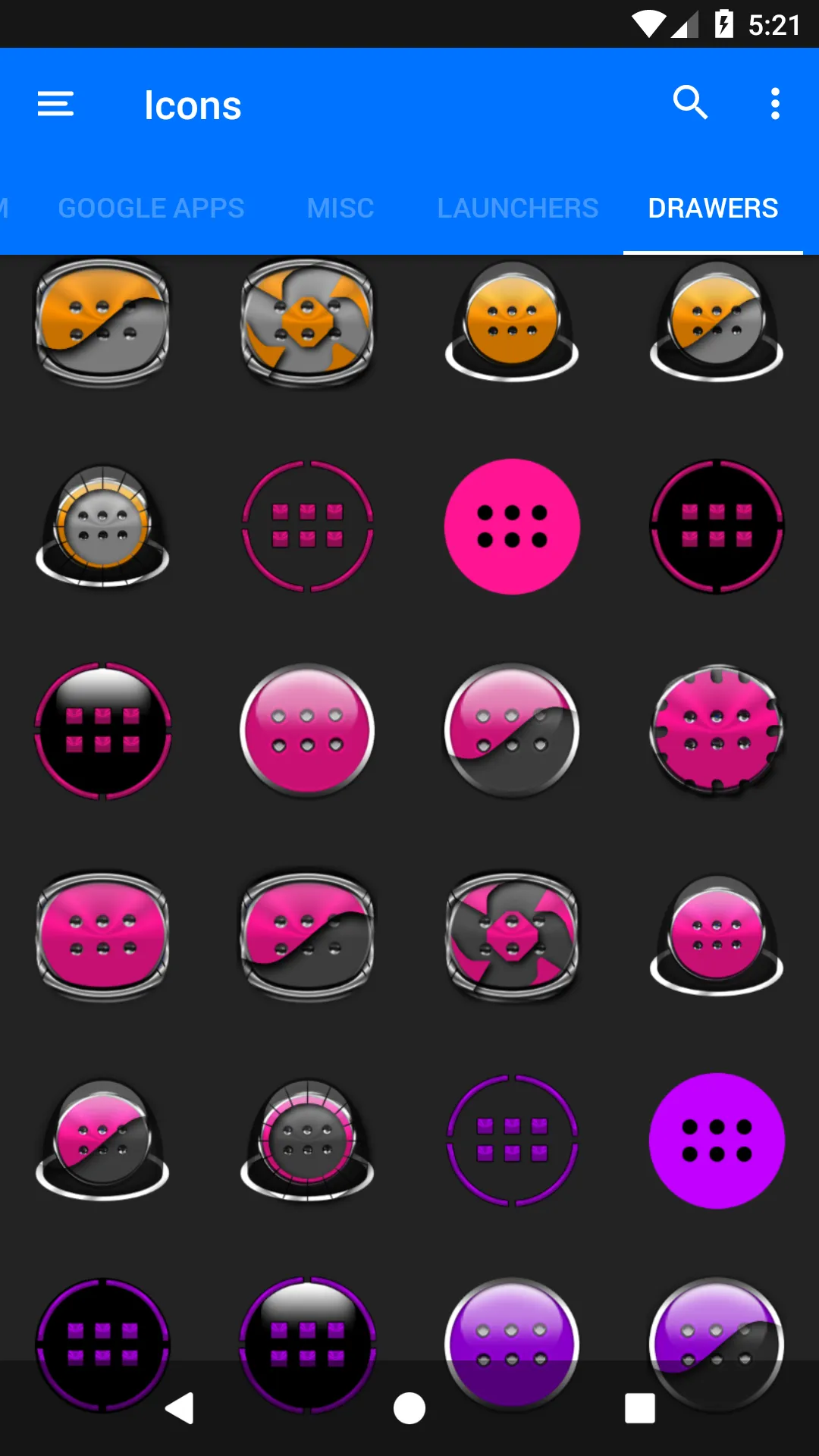 Oreo Magenta Icon Pack | Indus Appstore | Screenshot