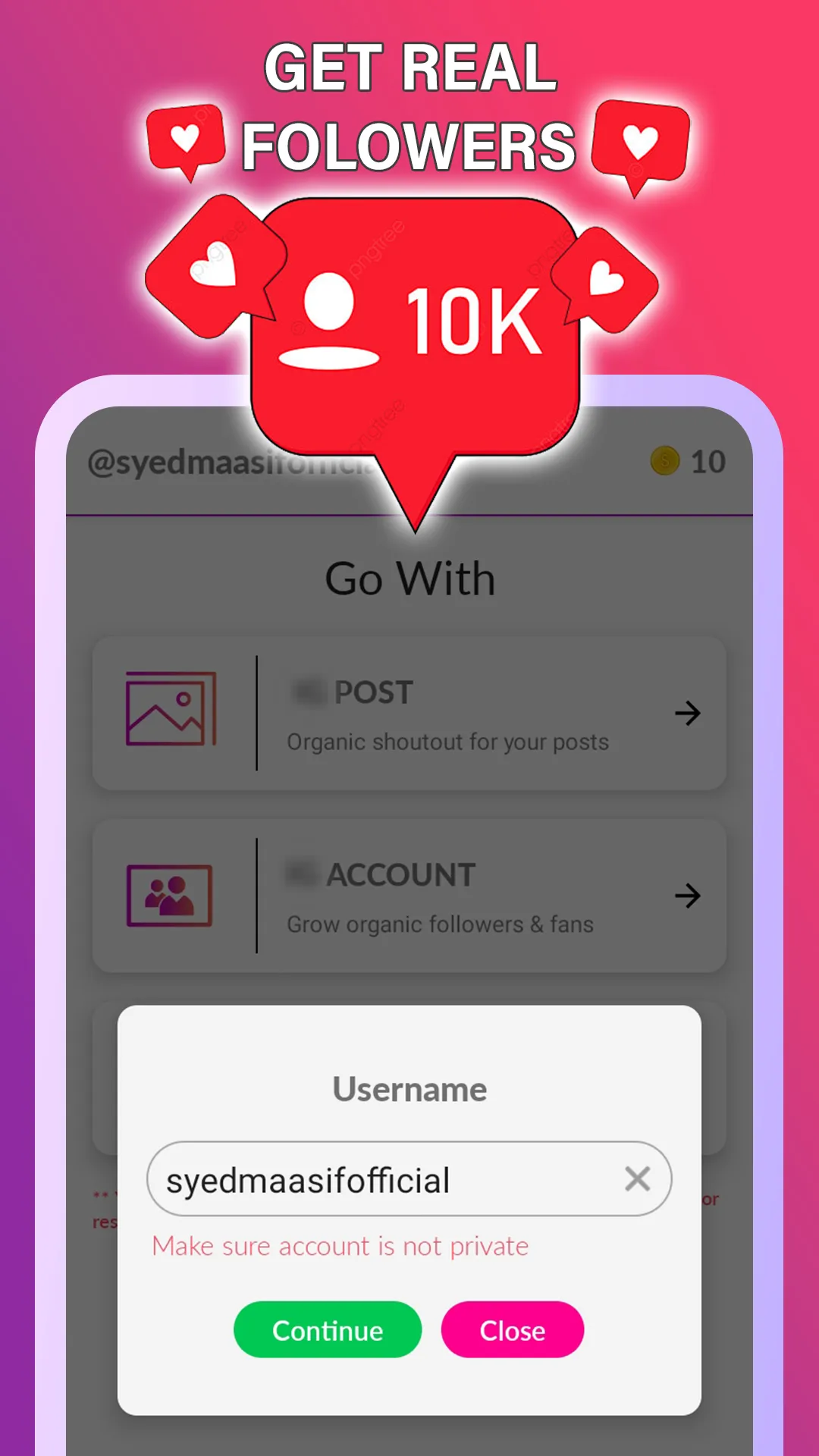 Fast Followers & Real Likes | Indus Appstore | Screenshot