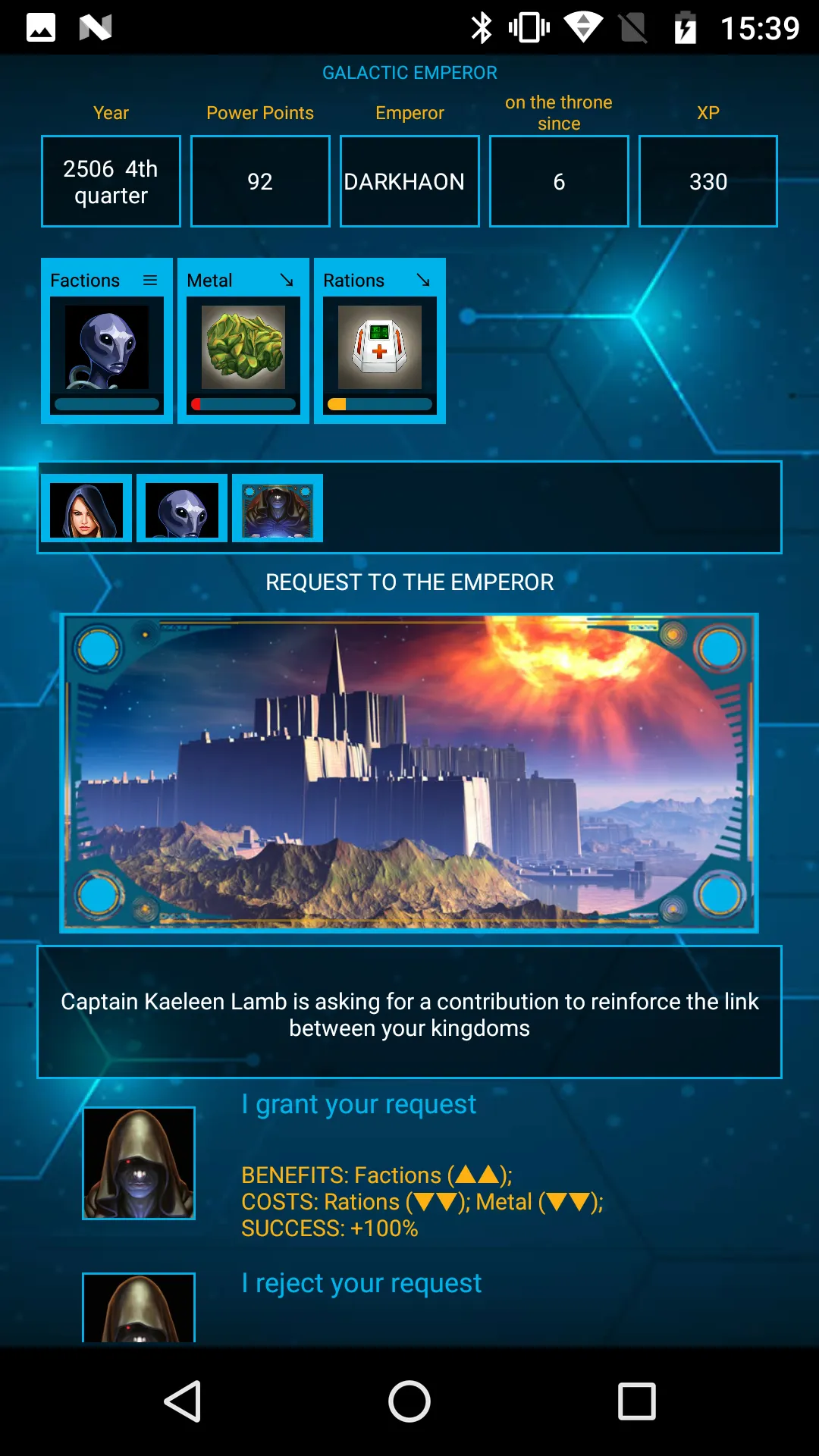 AoD: Galactic War, Command 4x | Indus Appstore | Screenshot