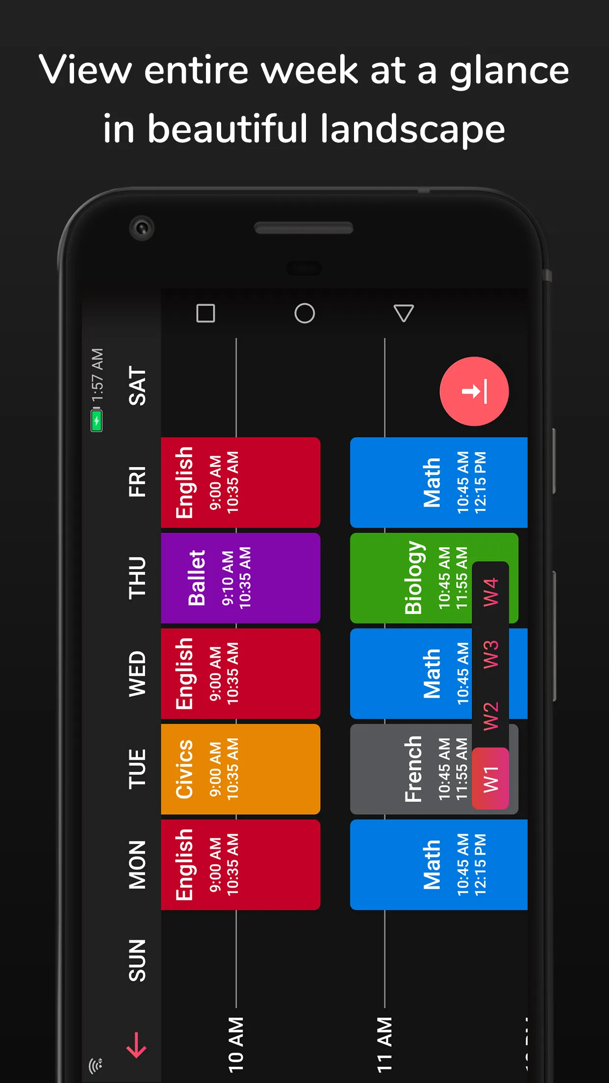 School Timetable - Class, Univ | Indus Appstore | Screenshot