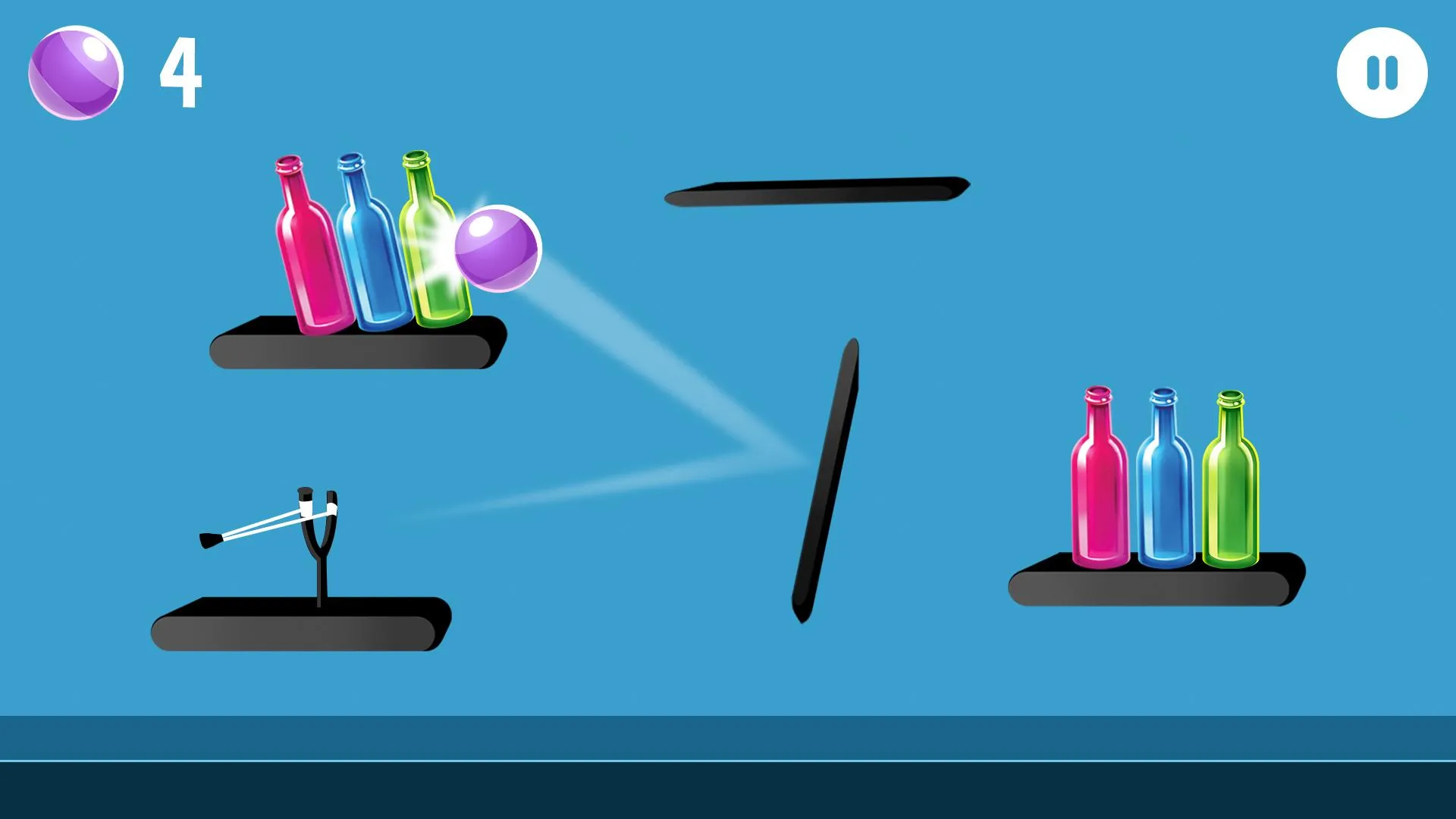 Knock Down Bottles : Slingshot | Indus Appstore | Screenshot