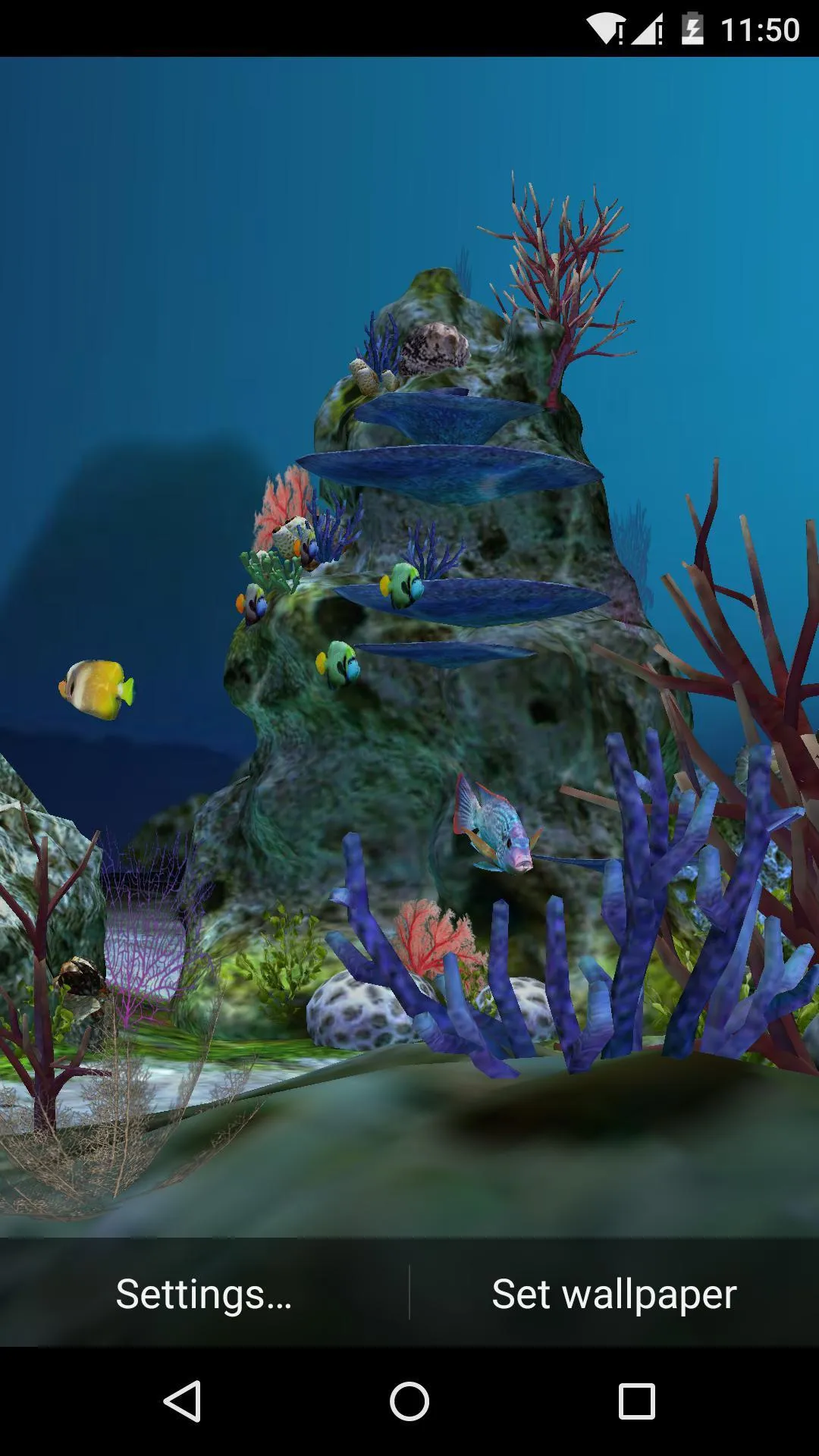 3D Aquarium Live Wallpaper HD | Indus Appstore | Screenshot