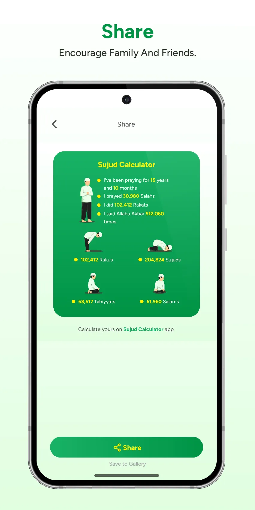 Sujud Calculator | Indus Appstore | Screenshot