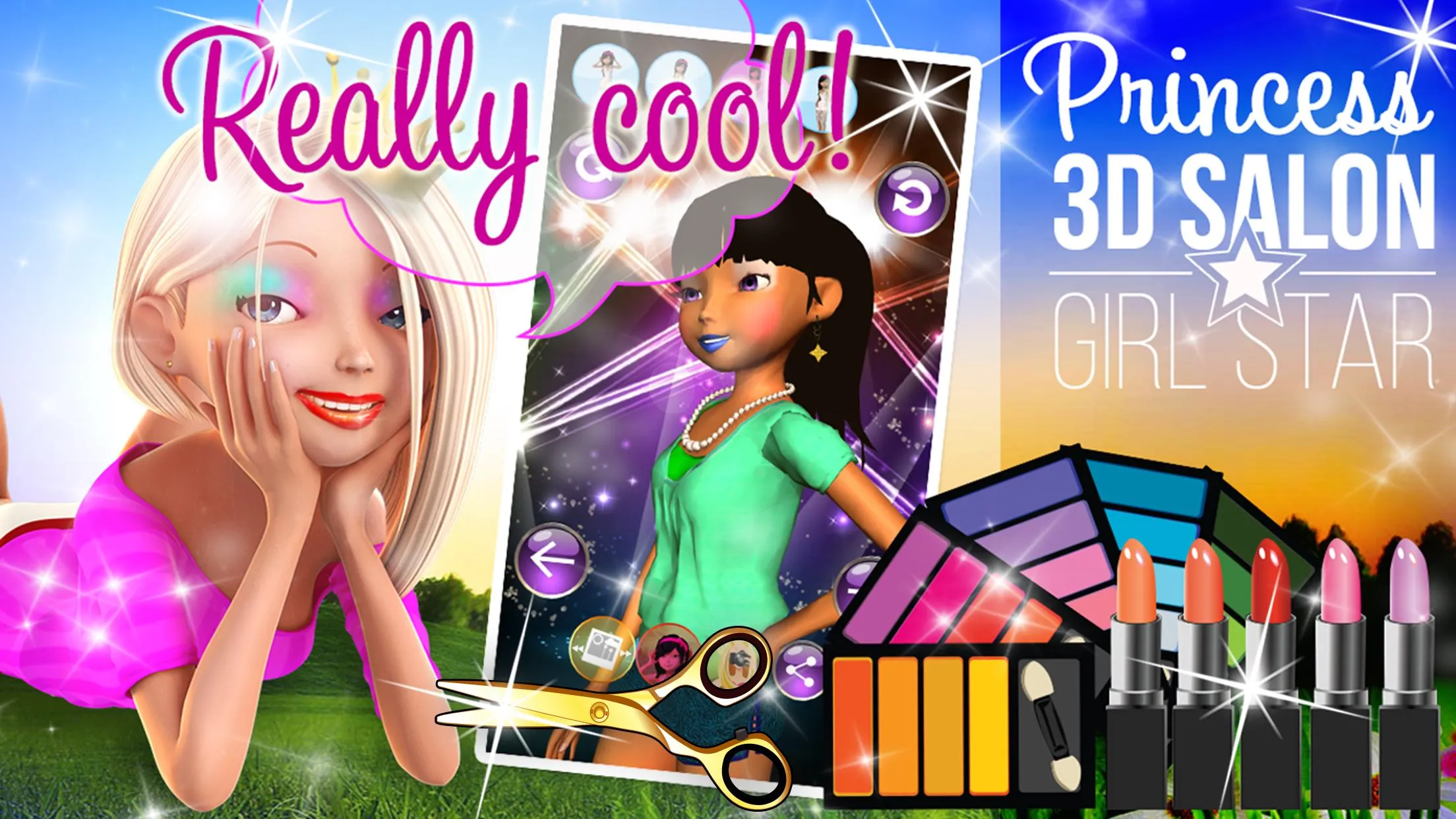 Princess 3D Salon - Girl Star | Indus Appstore | Screenshot