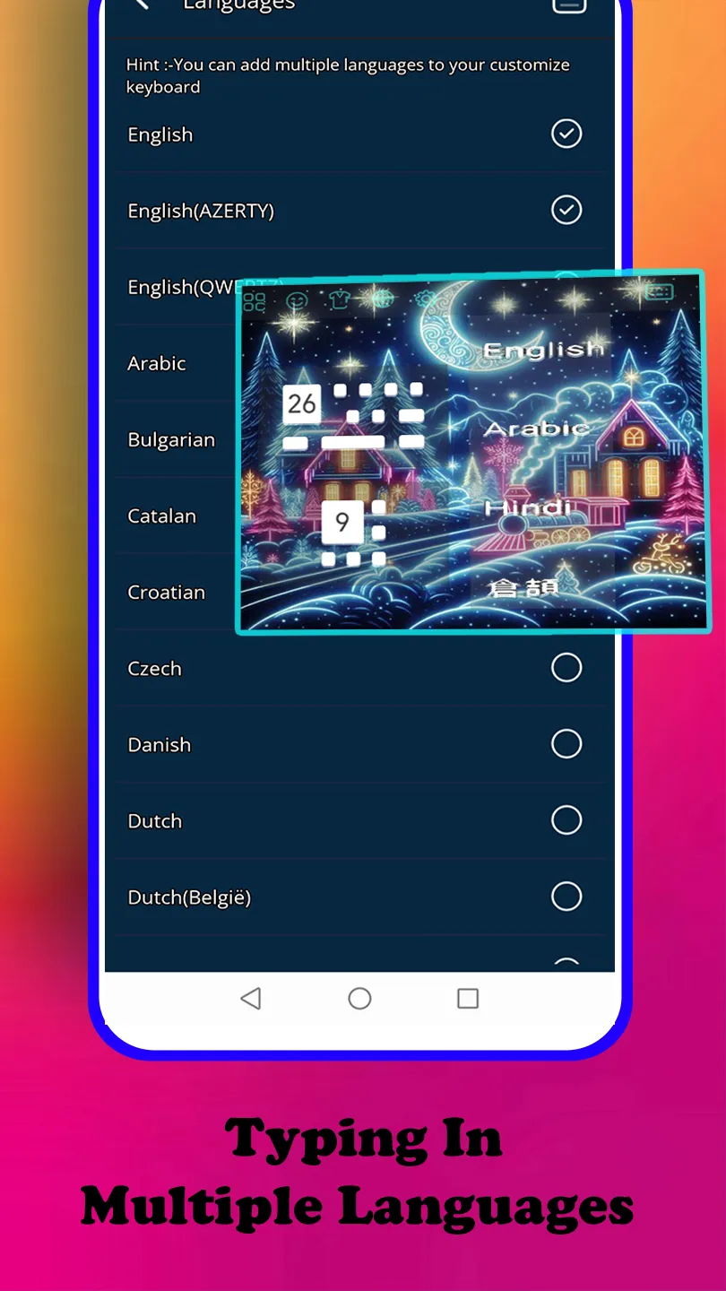 Winter Scene keyboard | Indus Appstore | Screenshot