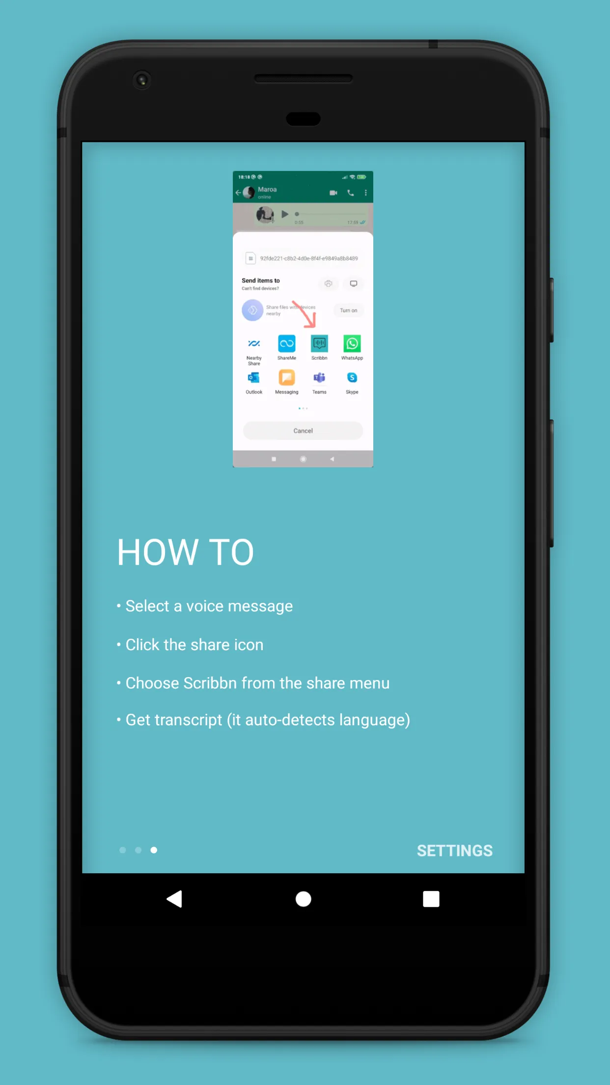 Scribbn - Voice to text | Indus Appstore | Screenshot