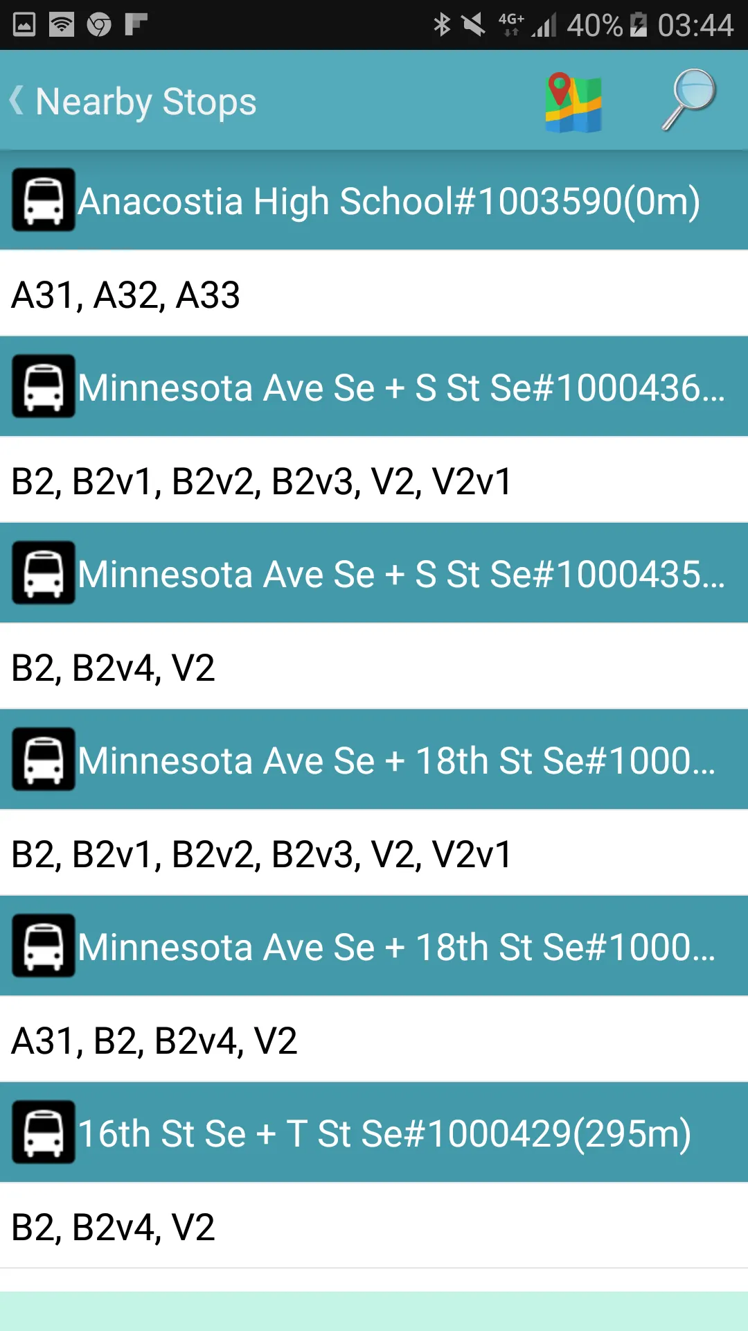 Washington DC Bus Tracker | Indus Appstore | Screenshot