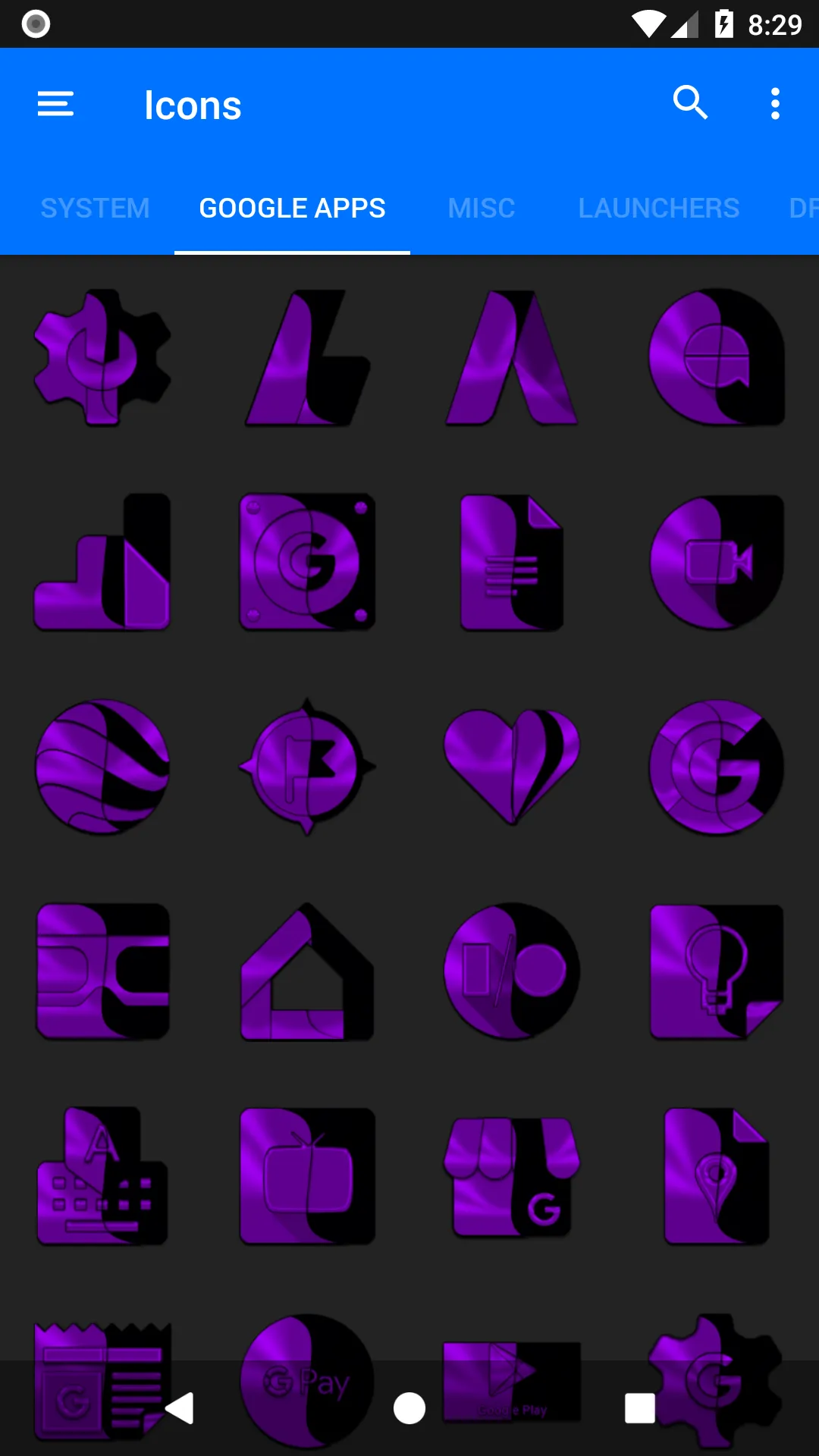 Wicked Purple Icon Pack | Indus Appstore | Screenshot