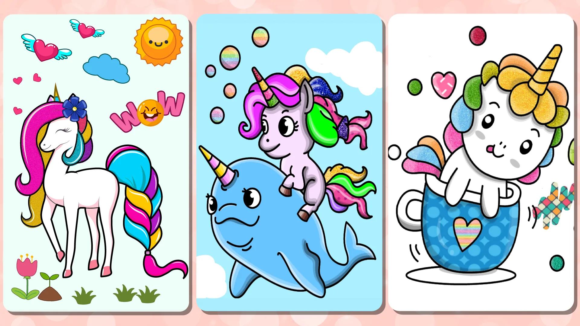 Unicorn Coloring Girl Games | Indus Appstore | Screenshot