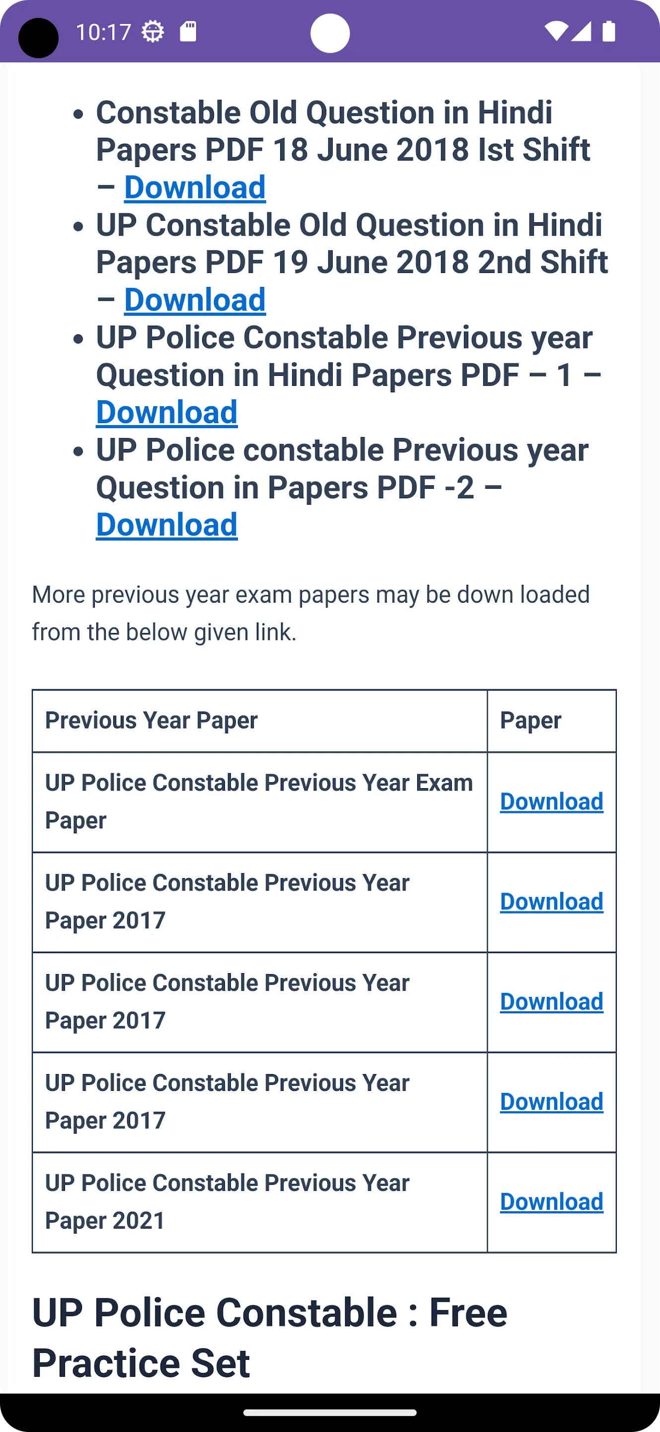 UP Police Constable Exam 2024 | Indus Appstore | Screenshot