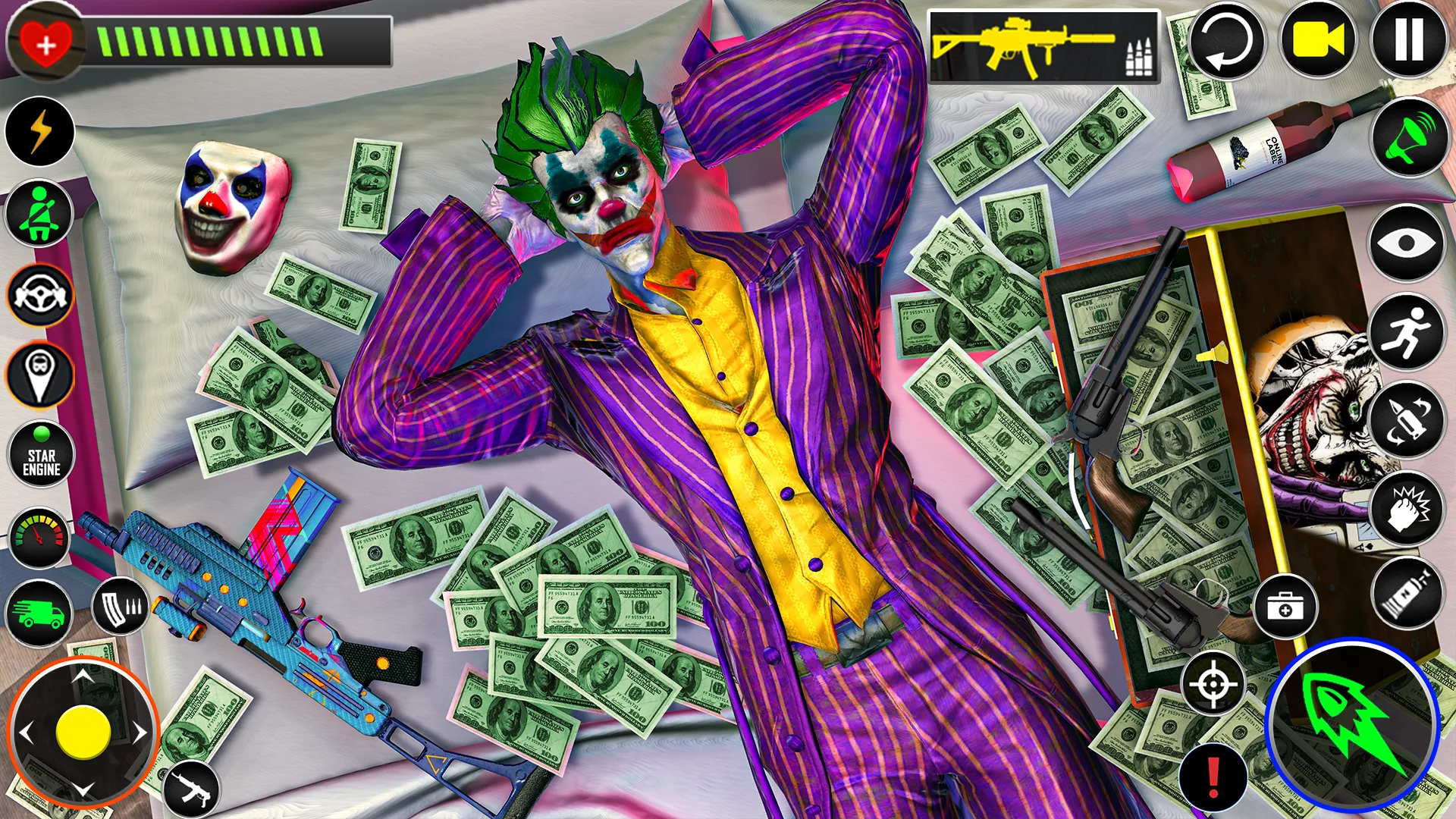 Killer Clown Bank Robbery Game | Indus Appstore | Screenshot