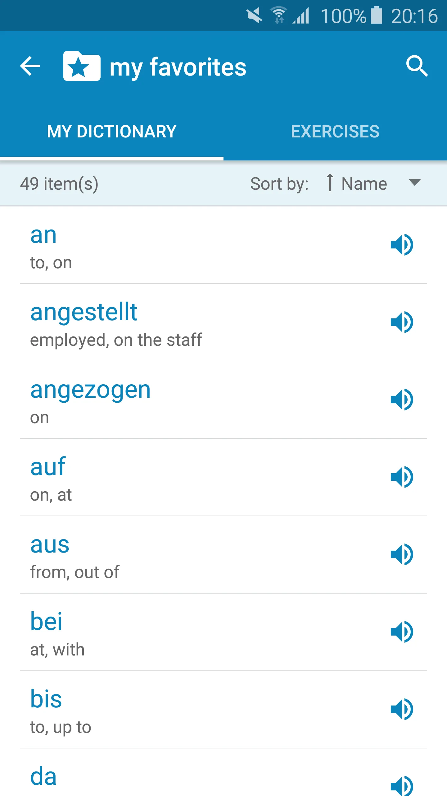 German-English Dictionary | Indus Appstore | Screenshot