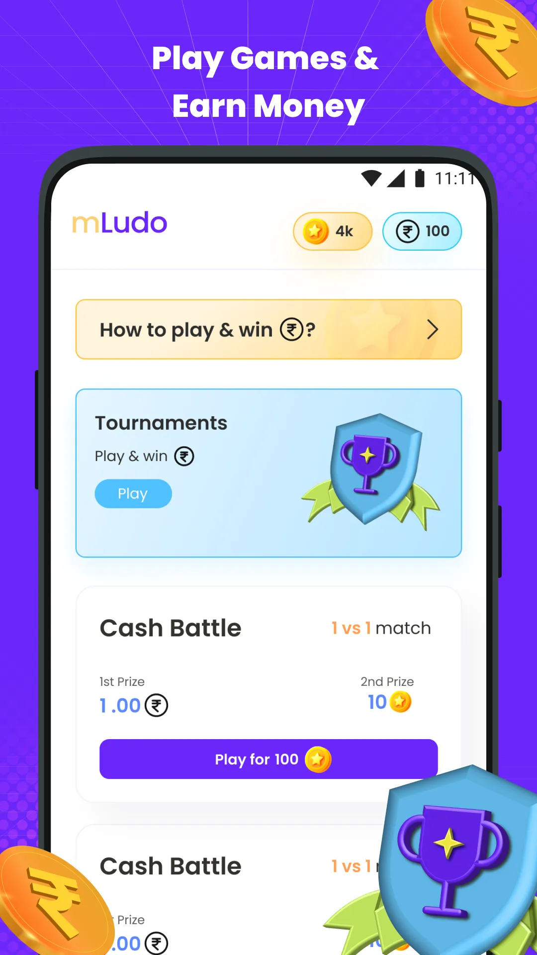 Ludo Rewards: Play & Earn Cash | Indus Appstore | Screenshot