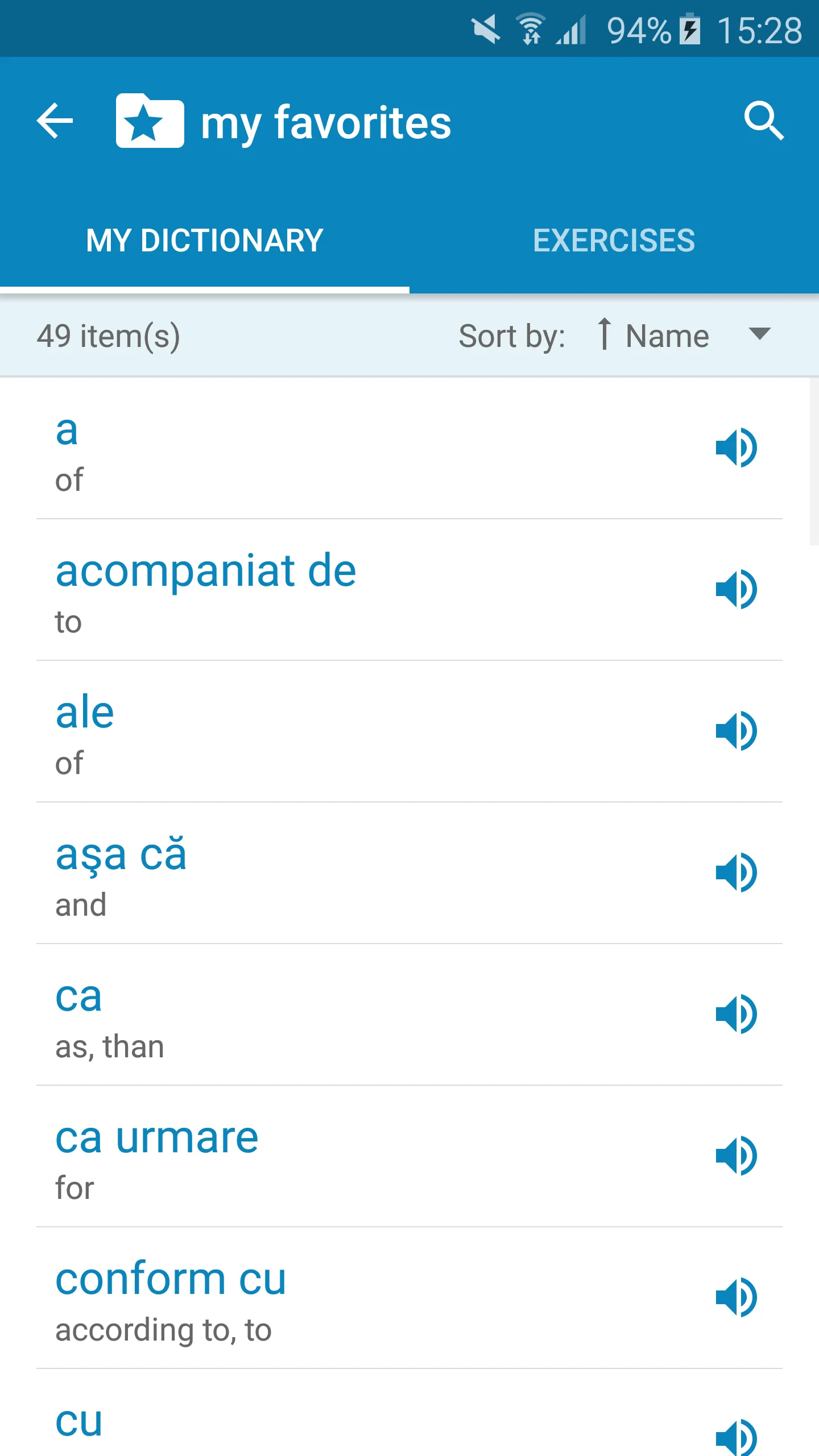 Romanian-English Dictionary | Indus Appstore | Screenshot