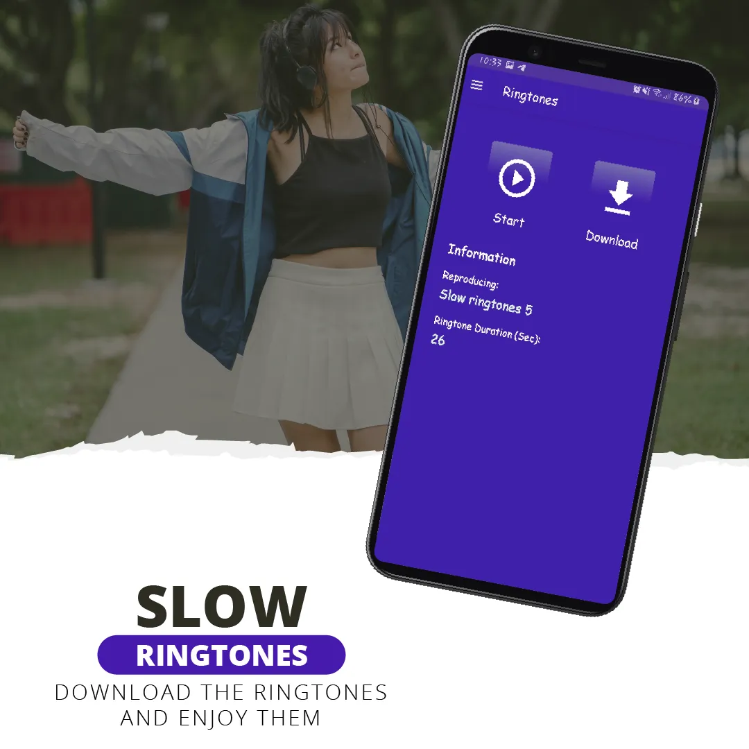 Slow ringtones, slow sounds | Indus Appstore | Screenshot