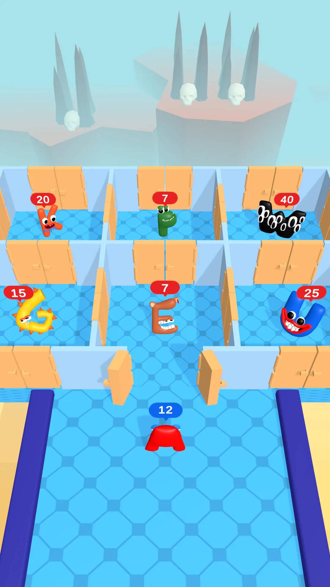 Merge alphabet run - Maze room | Indus Appstore | Screenshot