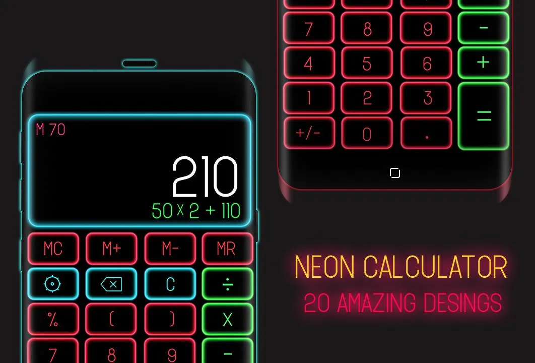 Neon Calculator | Indus Appstore | Screenshot