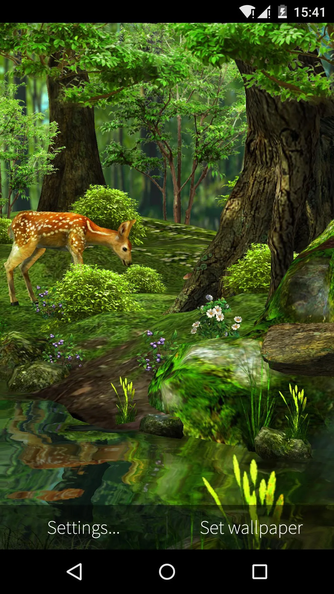 3D Deer-Nature Live Wallpaper | Indus Appstore | Screenshot