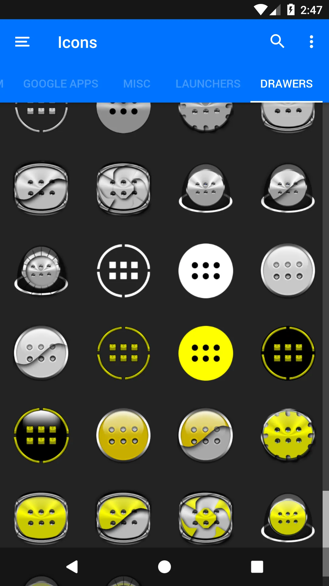 Oreo Yellow Icon Pack | Indus Appstore | Screenshot