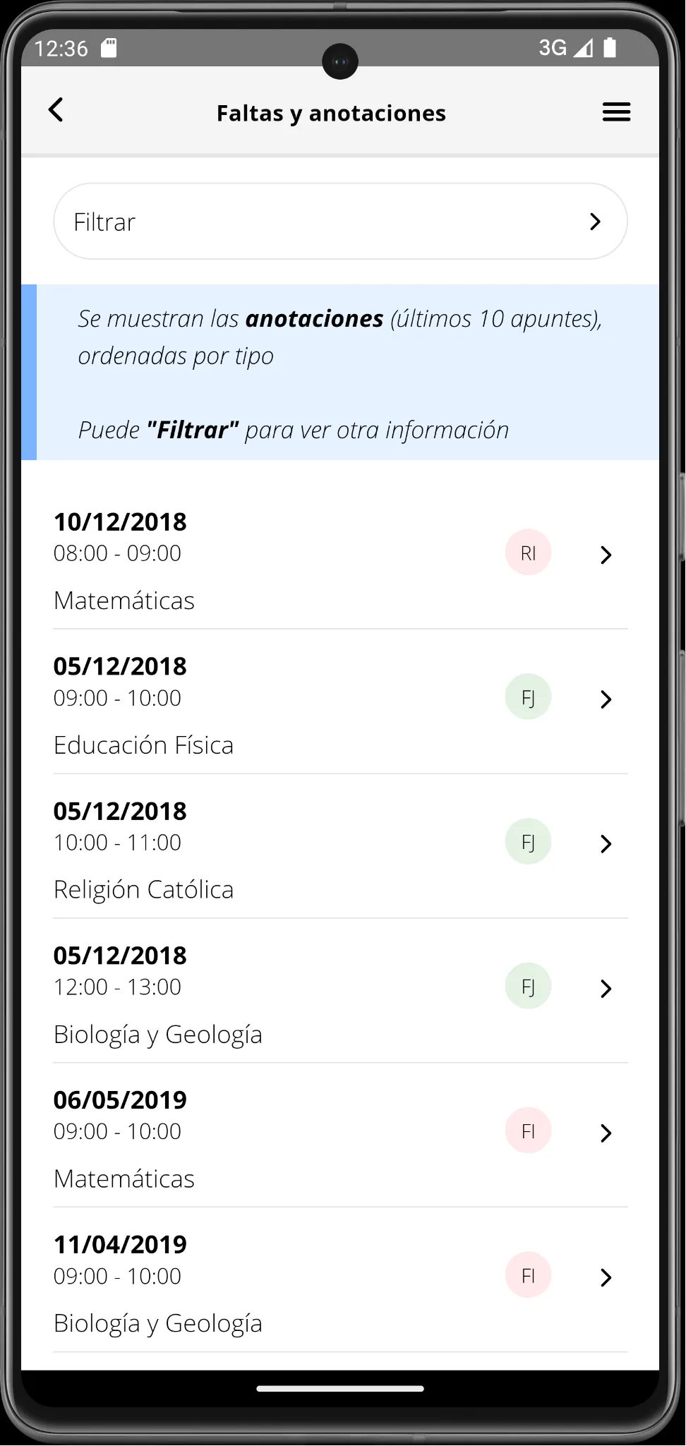 Pincel Alumnado y Familias | Indus Appstore | Screenshot