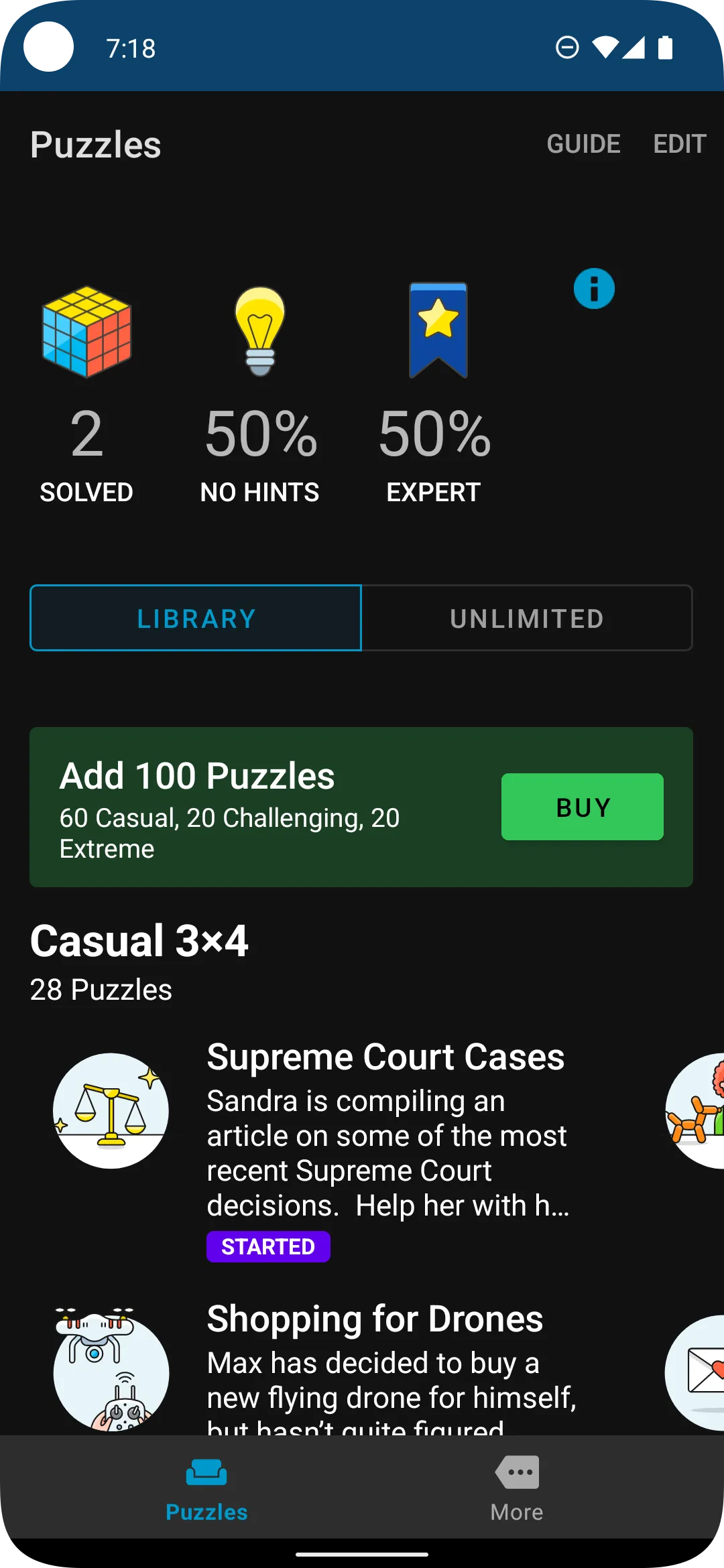 Logic Grid Puzzles: Brain Game | Indus Appstore | Screenshot