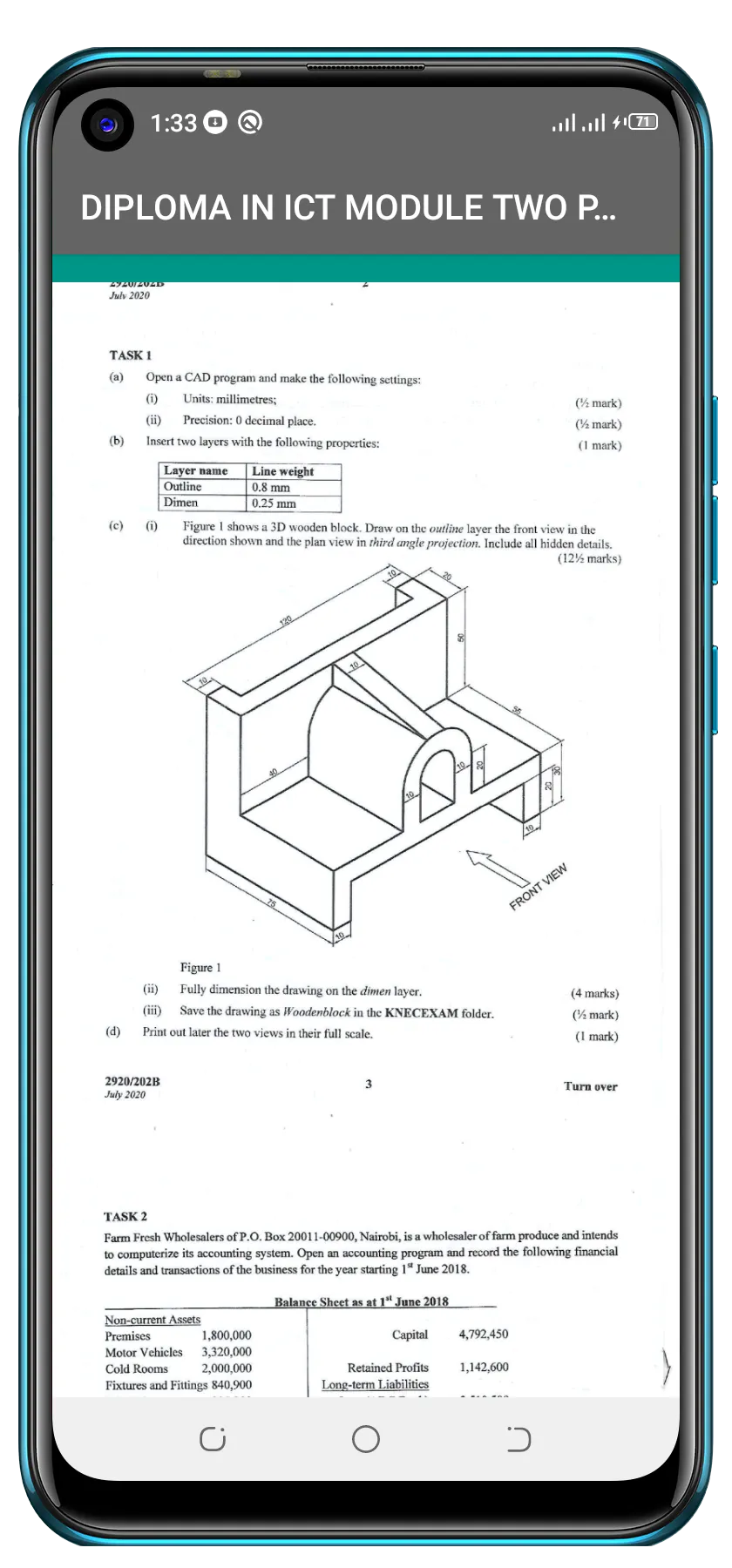 DIPLOMA 2 IN ICT  PAST PAPERS | Indus Appstore | Screenshot