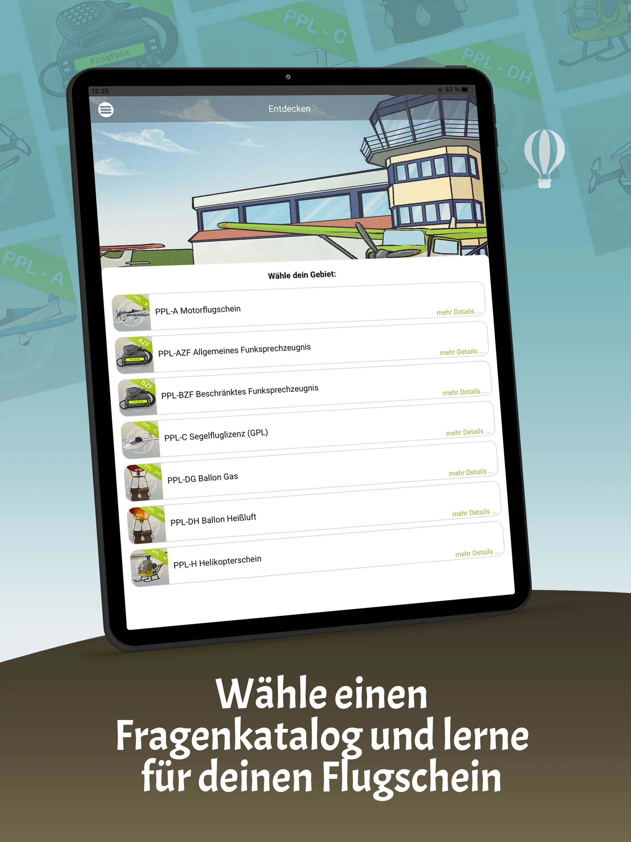 Flugscheine (PPL) | Indus Appstore | Screenshot