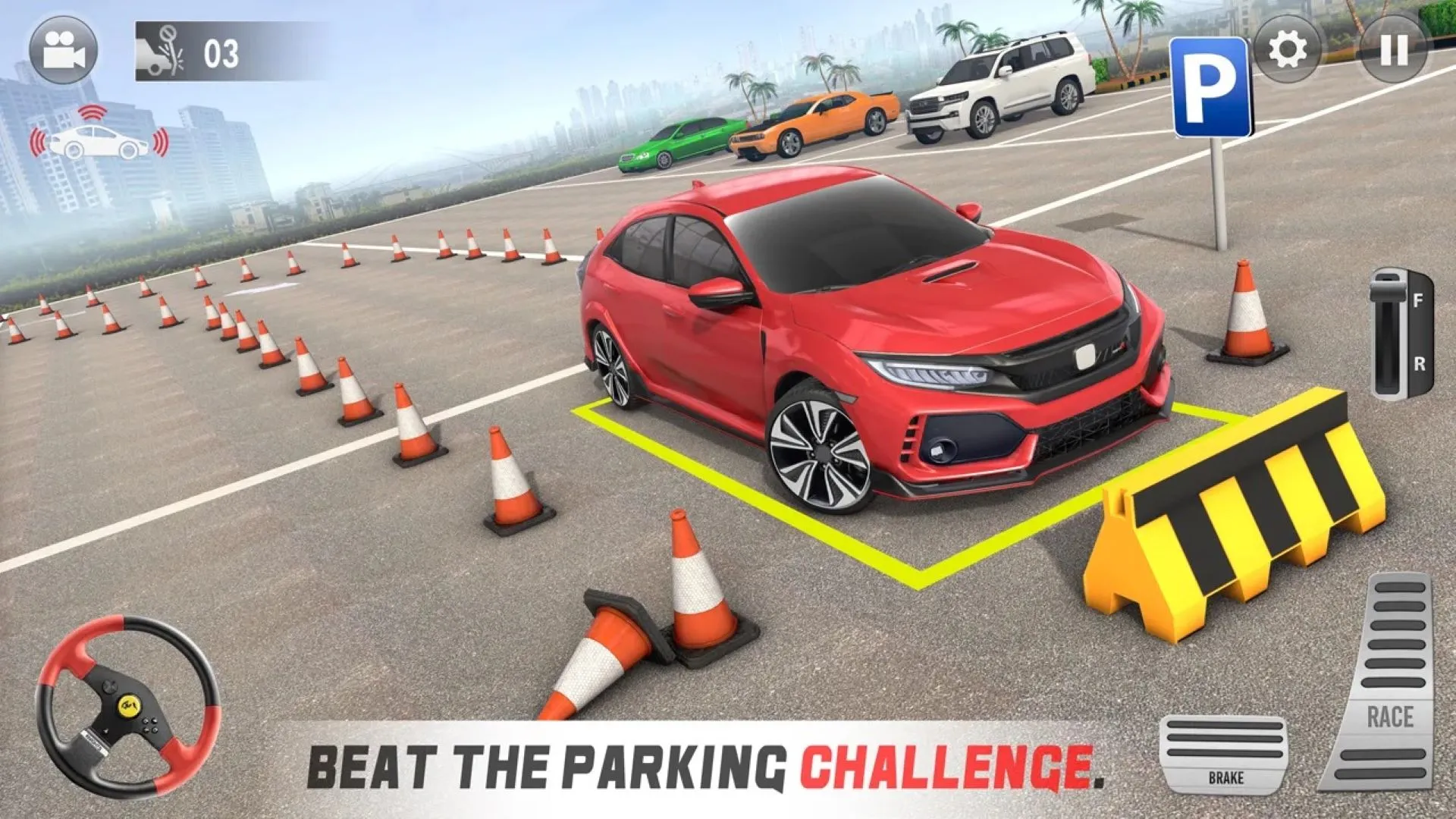 Car Parking 3D Sim - Car Game | Indus Appstore | Screenshot