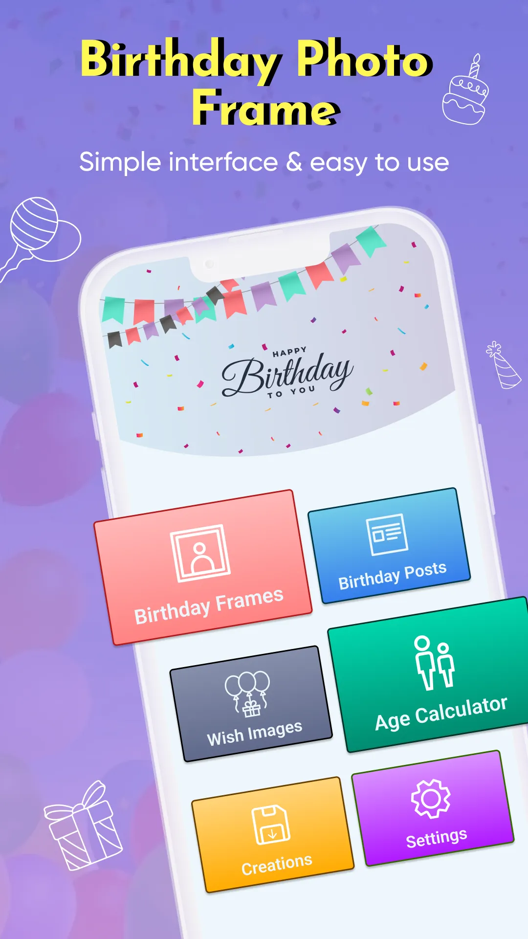 Happy Birthday Photo Frame | Indus Appstore | Screenshot