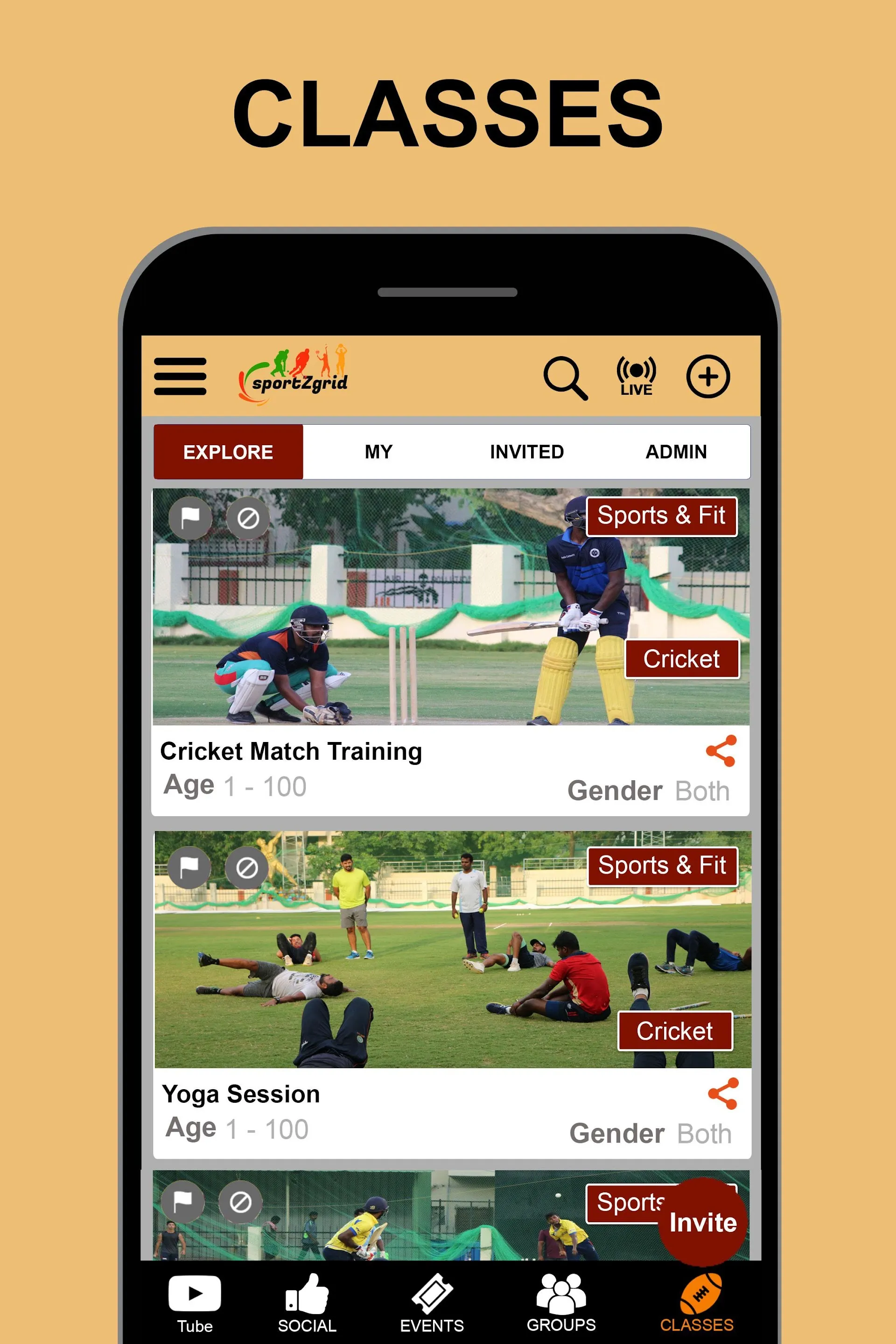 SportZGrid - Sports and Fitnes | Indus Appstore | Screenshot