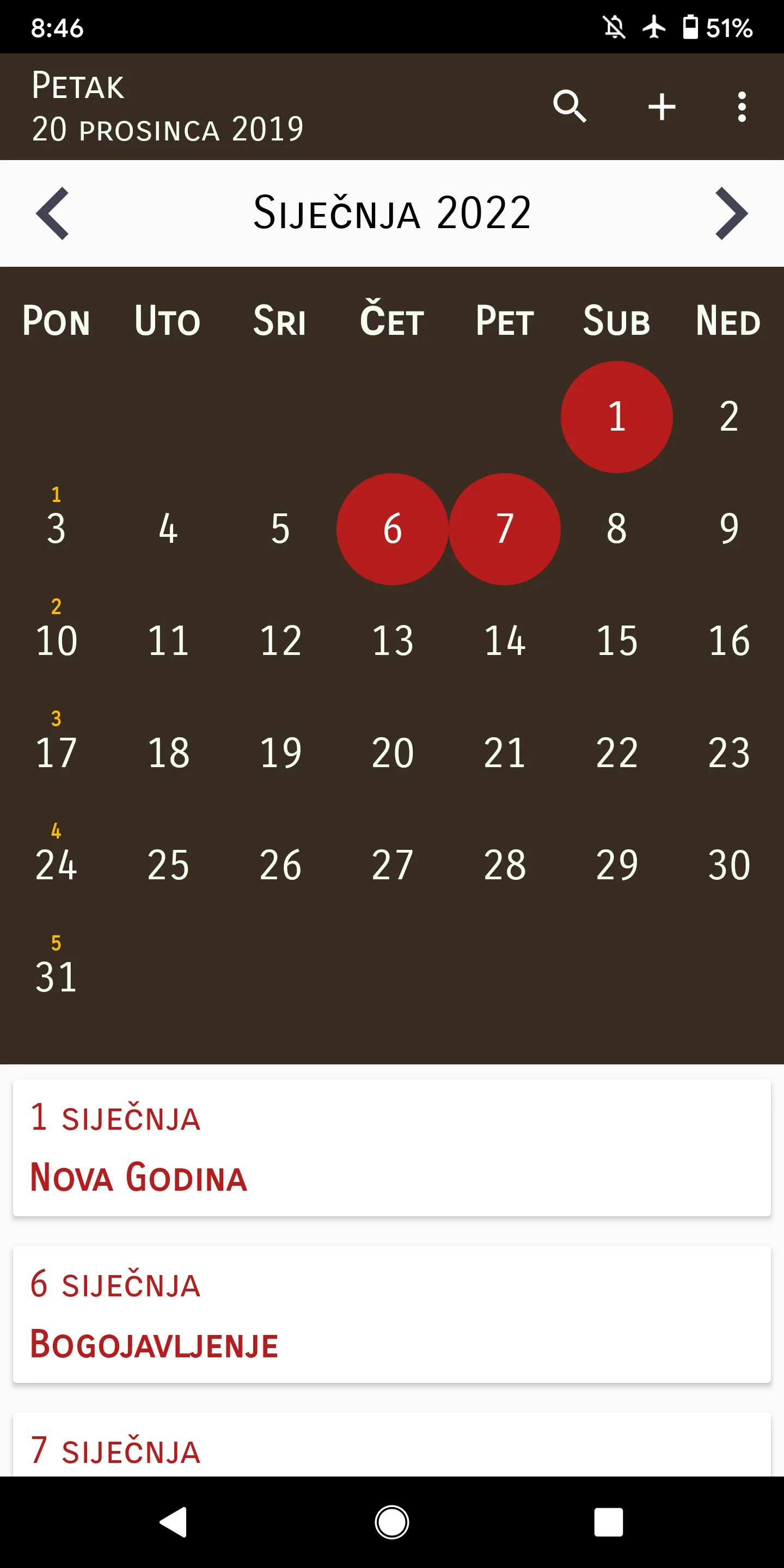 Kalendar Hrvatski 2024 | Indus Appstore | Screenshot